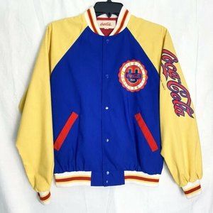 Vintage Coca Cola Winning Team Jacket Front & Back Graphics Excellent 16 youth